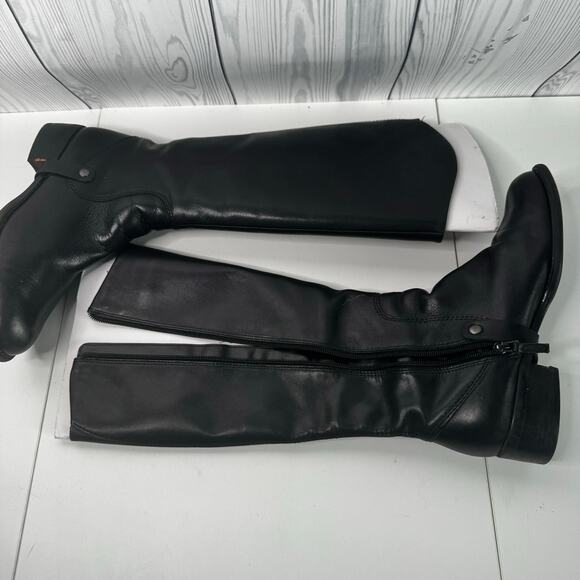 Vintage Black Leather Rding Boots Clara low - Picture 3 of 9